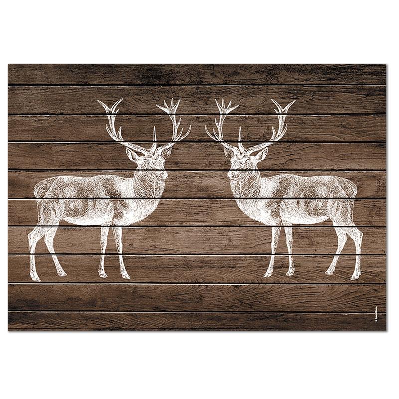 Trendform Papiertischset DEER LODGE 4 Sujets à 12 Blatt