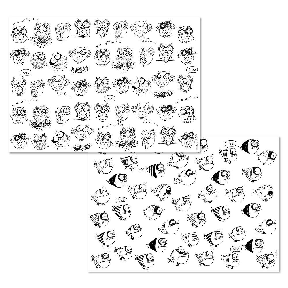 trendform Papiertischset EMILY & DORIAN 2 Sujets à 25 Blatt