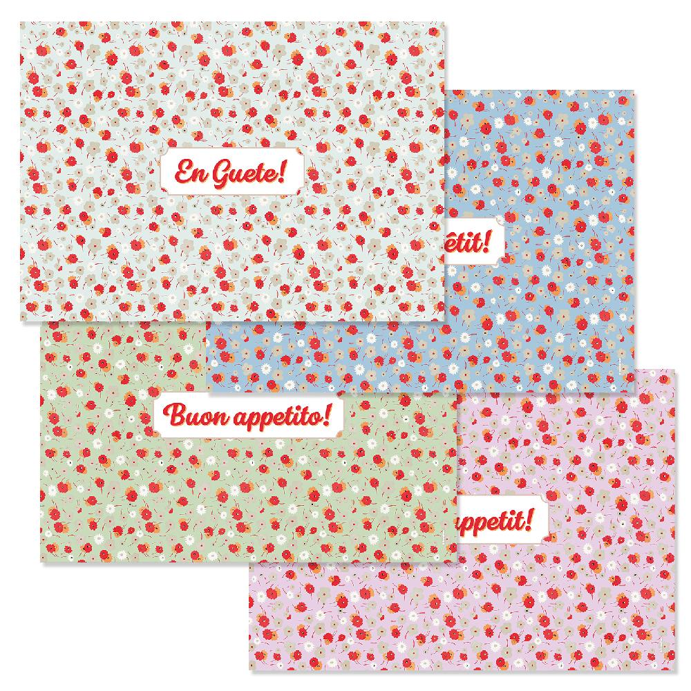 trendform Papiertischset EN GUETE 4 Sujets à 12 Blatt