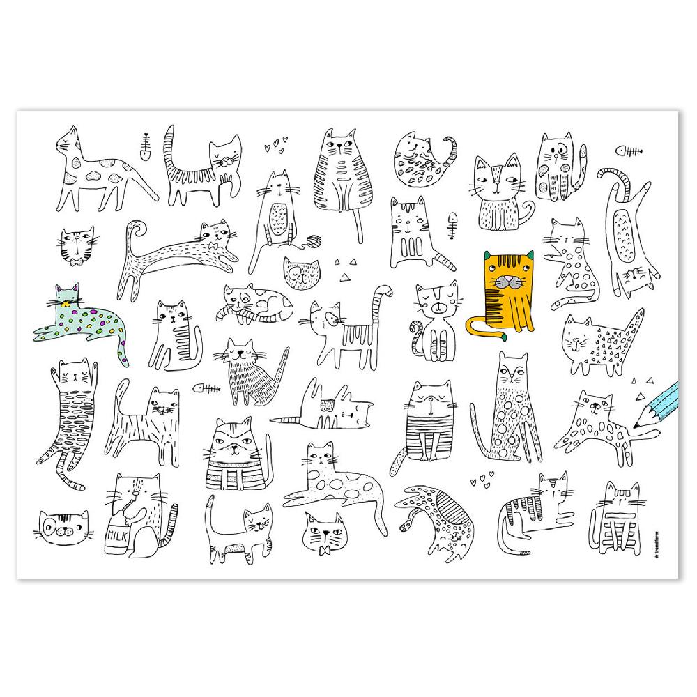 Trendform Papiertischset FAMILY TIME 4 Sujets à 12 Blatt