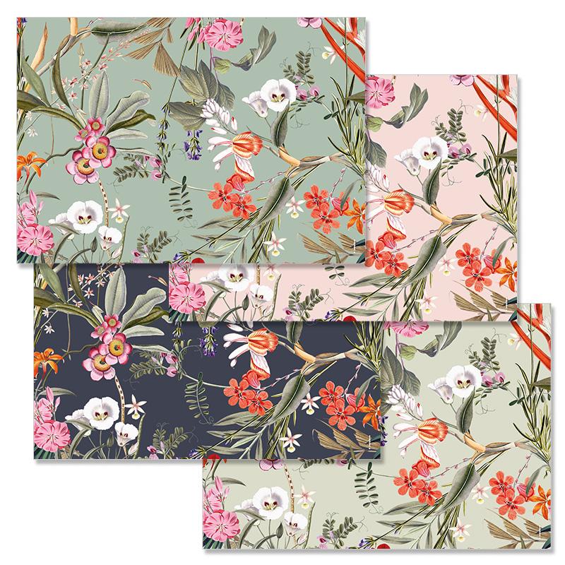 trendform Papiertischset FLORAL LUXE 4 Sujets à 12 Blatt