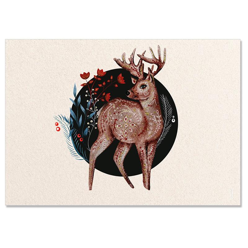 Trendform Papiertischset FOREST LIFE 4 Sujets à 12 Blatt