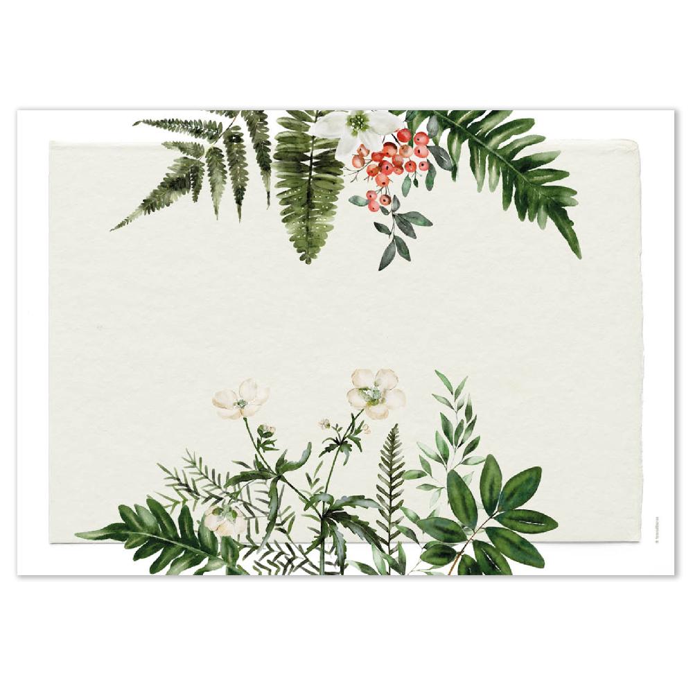 Trendform Papiertischset GREENHOUSE 4 Sujets à 12 Blatt