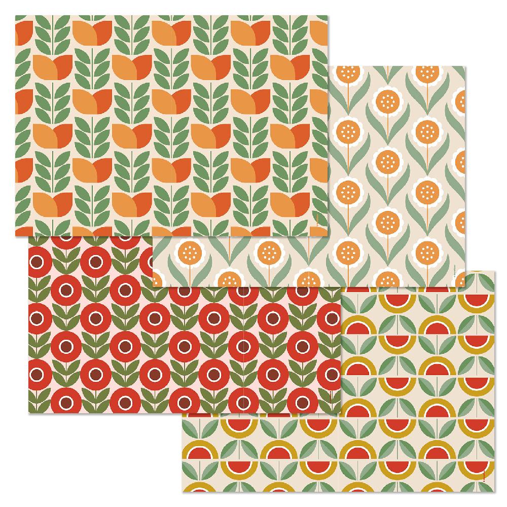 trendform Papiertischset GROOVY KITCHEN 4 Sujets à 12 Blatt