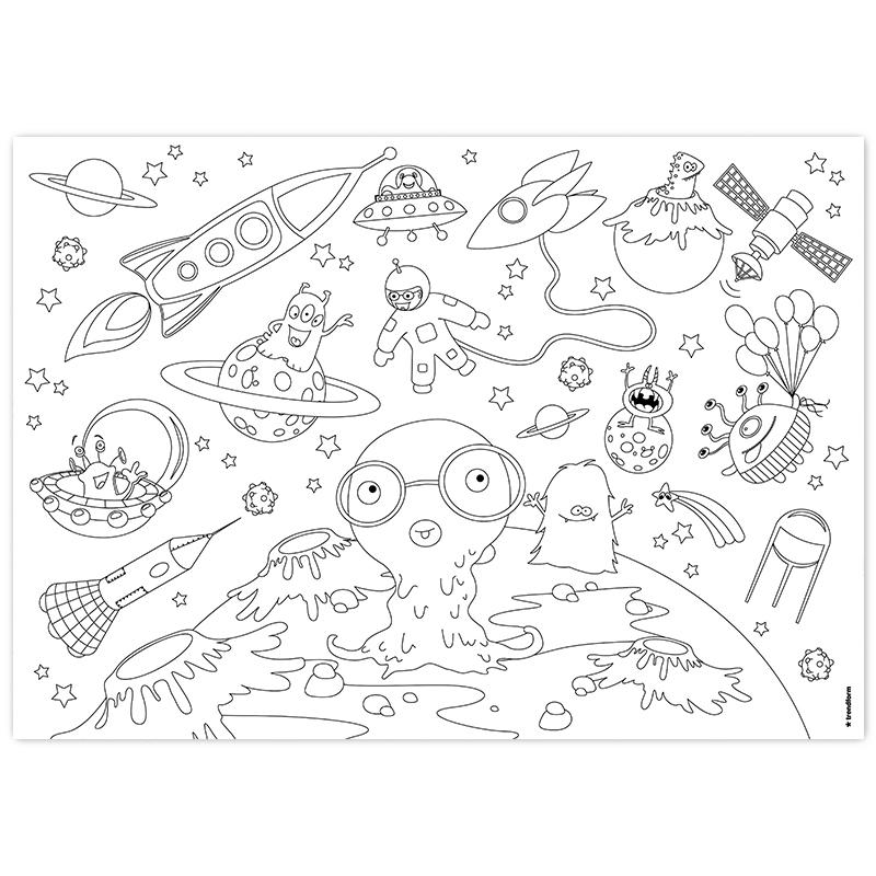 Trendform Papiertischset KIDS FUN - COLOR ME 4 Sujets à 12 Blatt