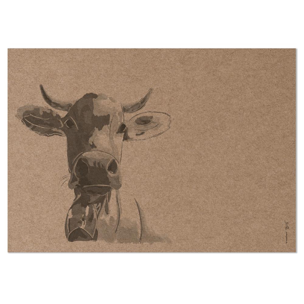 trendform Papiertischset Kraft BELLA Block mit 48 Blatt