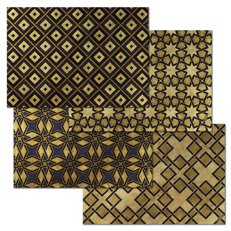 trendform Papiertischset MOROCCAN NIGHTS 4 Sujets à 12 Blatt