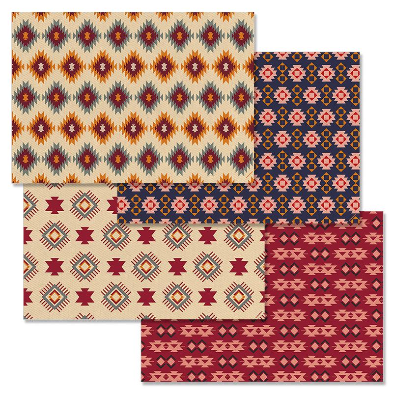 trendform Papiertischset NAVAJO 4 Sujets à 12 Blatt