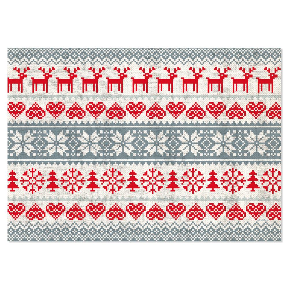 Trendform Papiertischset NORDIC CHRISTMAS 4 Sujets à 12 Blatt