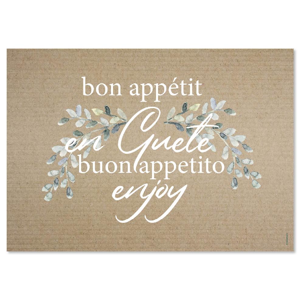 Trendform Papiertischset PLEASURE 4 Sujets à 12 Blatt