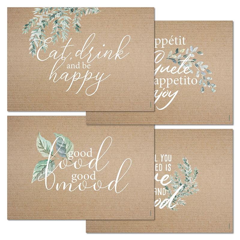 trendform Papiertischset PLEASURE 4 Sujets à 12 Blatt