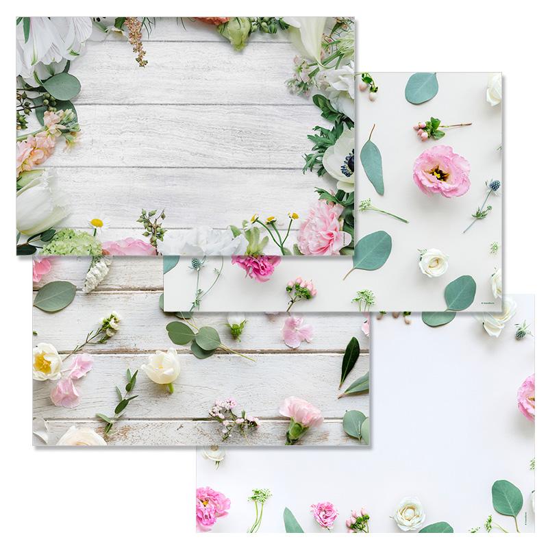 trendform Papiertischset PRINTEMPS 4 Sujets à 12 Blatt
