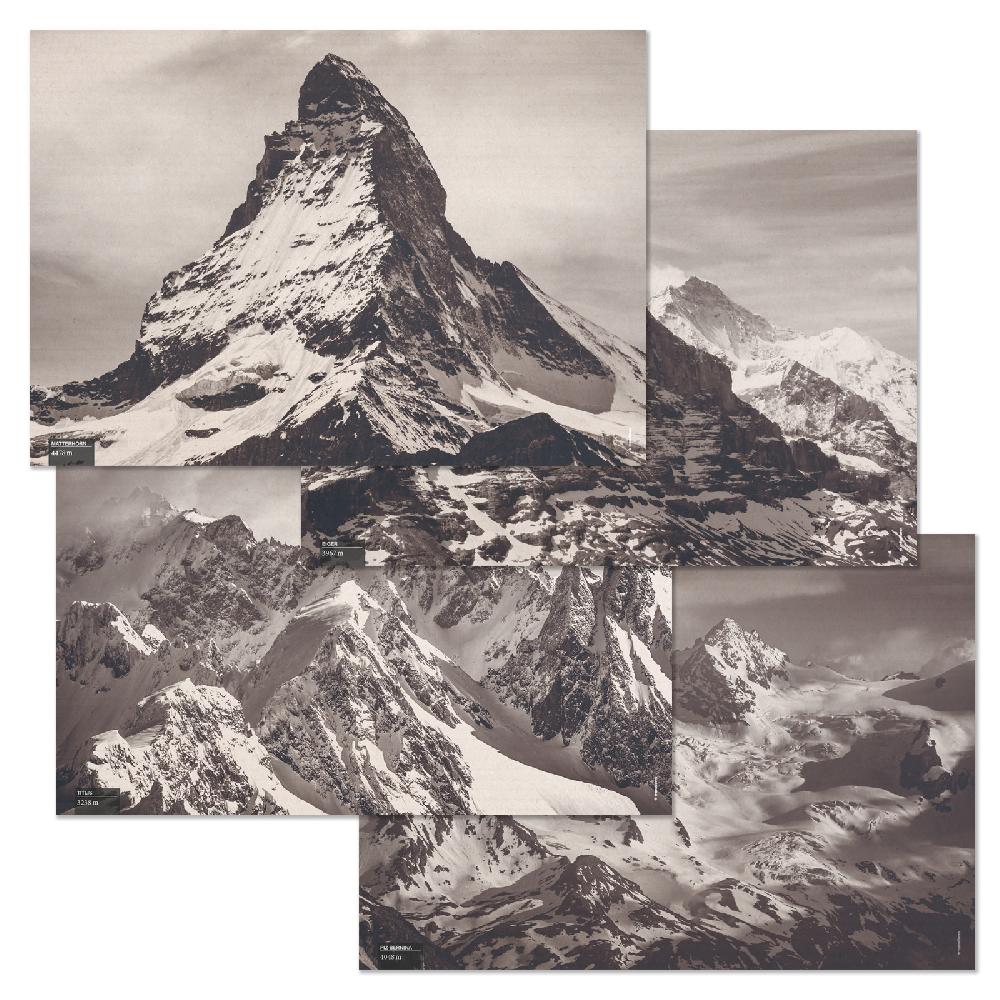 trendform Papiertischset SWISS PEAKS 4 Sujets à 12 Blatt