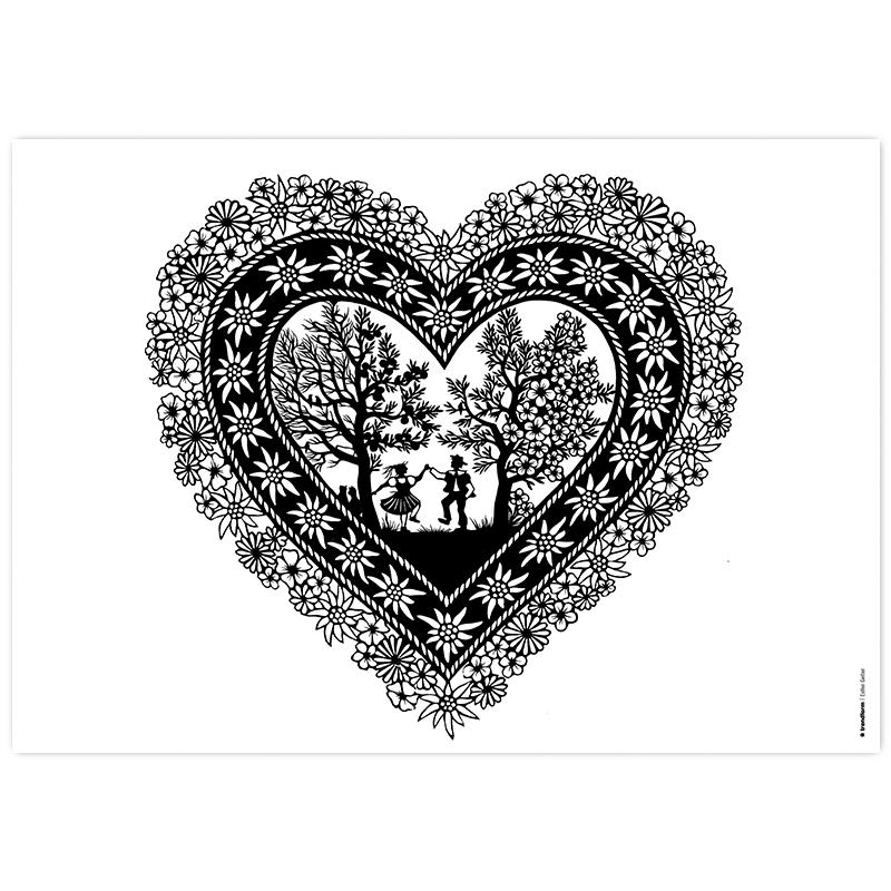 Trendform Papiertischset SWISS TRADITION 2 4 Sujets à 12 Blatt