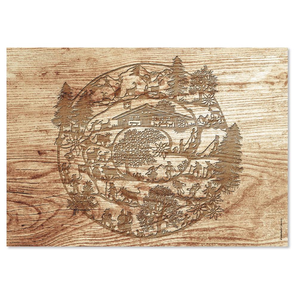 Trendform Papiertischset SWISS TRADITION 4 4 Sujets à 12 Blatt