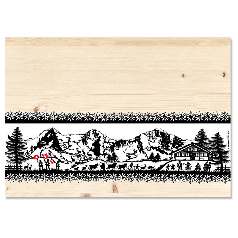 Trendform Papiertischset SWISS TRADITION 7 4 Sujets à 12 Blatt