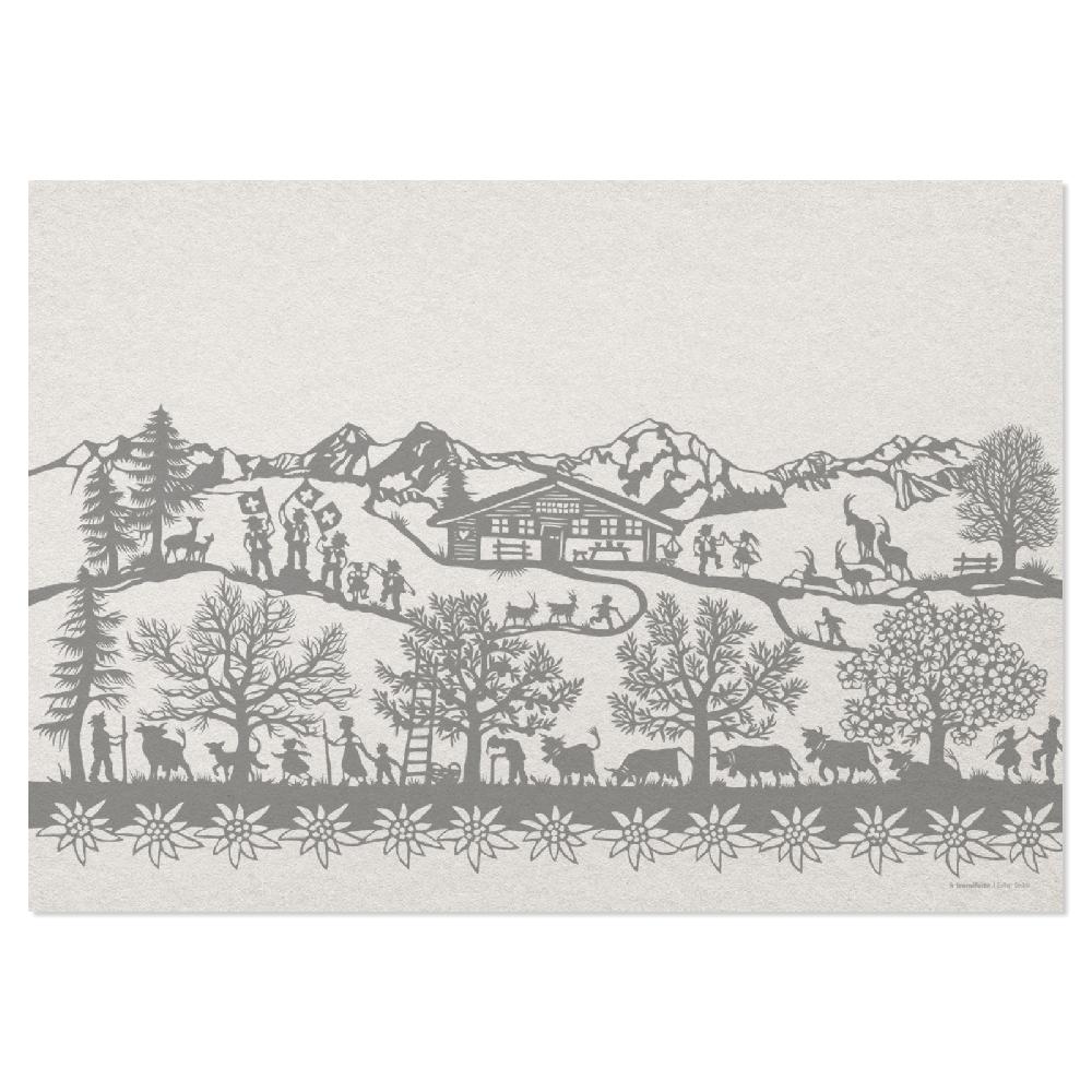 Trendform Papiertischset SWISS TRADITION 9 4 Sujets à 12 Blatt