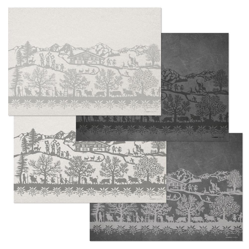 trendform Papiertischset SWISS TRADITION 9 4 Sujets à 12 Blatt