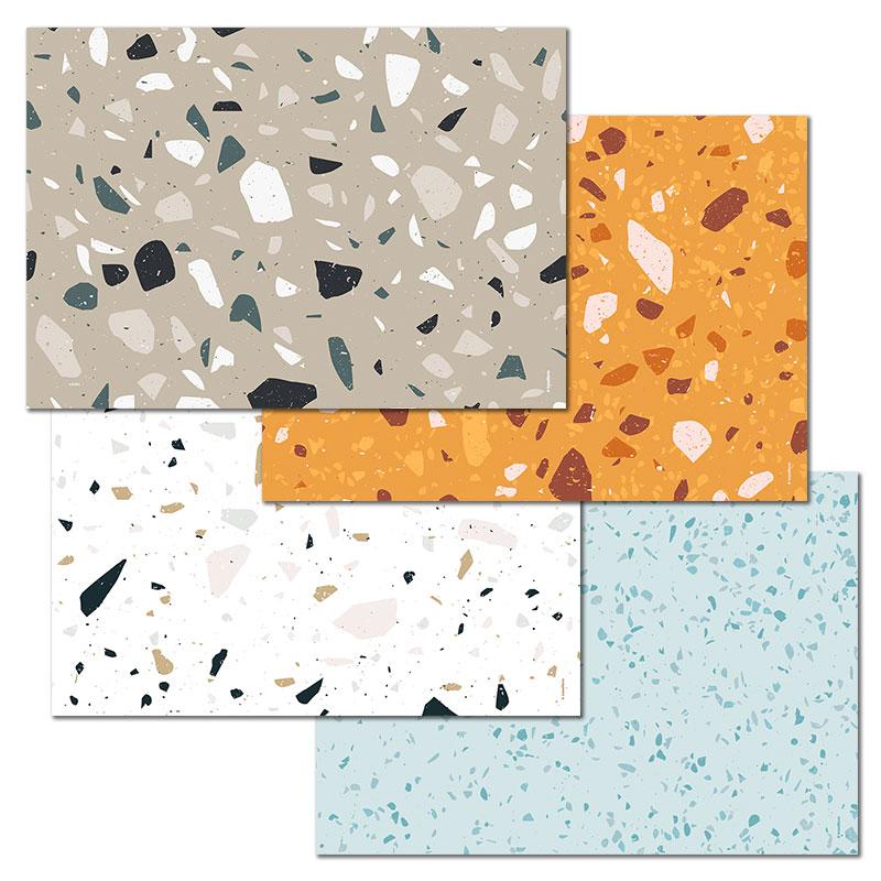 trendform Papiertischset TERRAZZO 4 Sujets à 12 Blatt