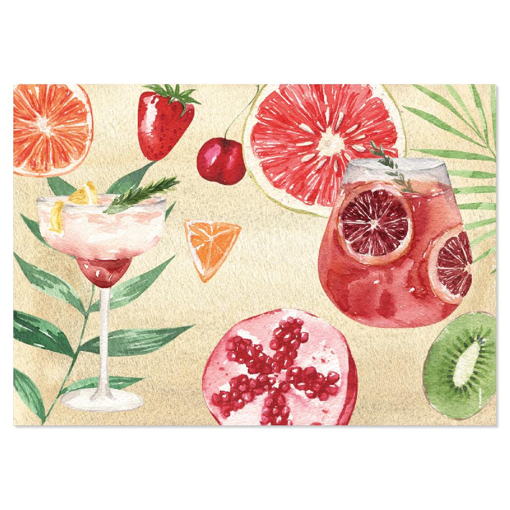 Trendform Papiertischset TROPICANA 4 Sujets à 12 Blatt