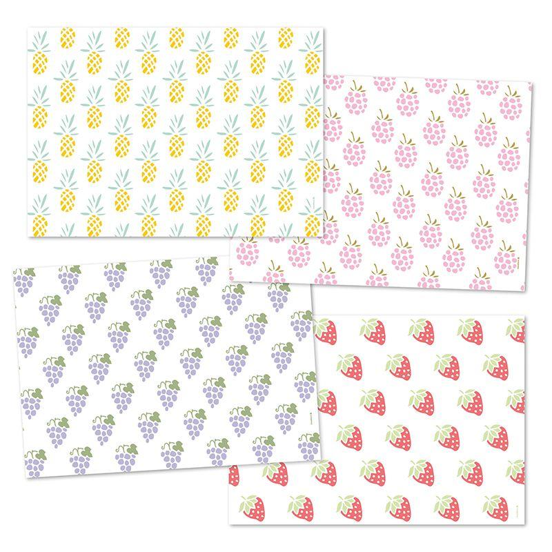 trendform Papiertischset TUTTI FRUTTI 4 Sujets à 12 Blatt