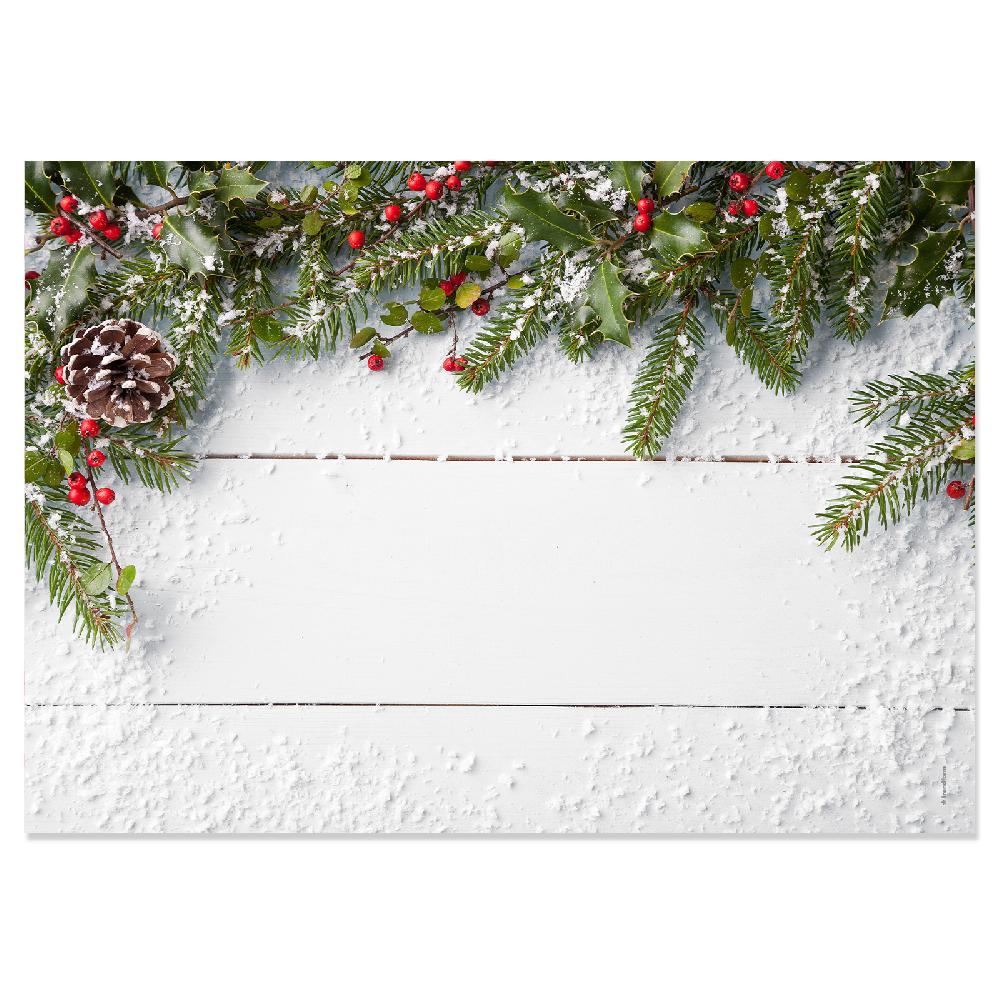 Trendform Papiertischset WHITE CHRISTMAS 4 Sujets à 12 Blatt