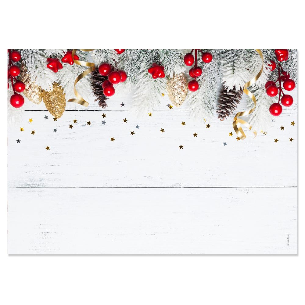 Trendform Papiertischset WHITE CHRISTMAS 4 Sujets à 12 Blatt