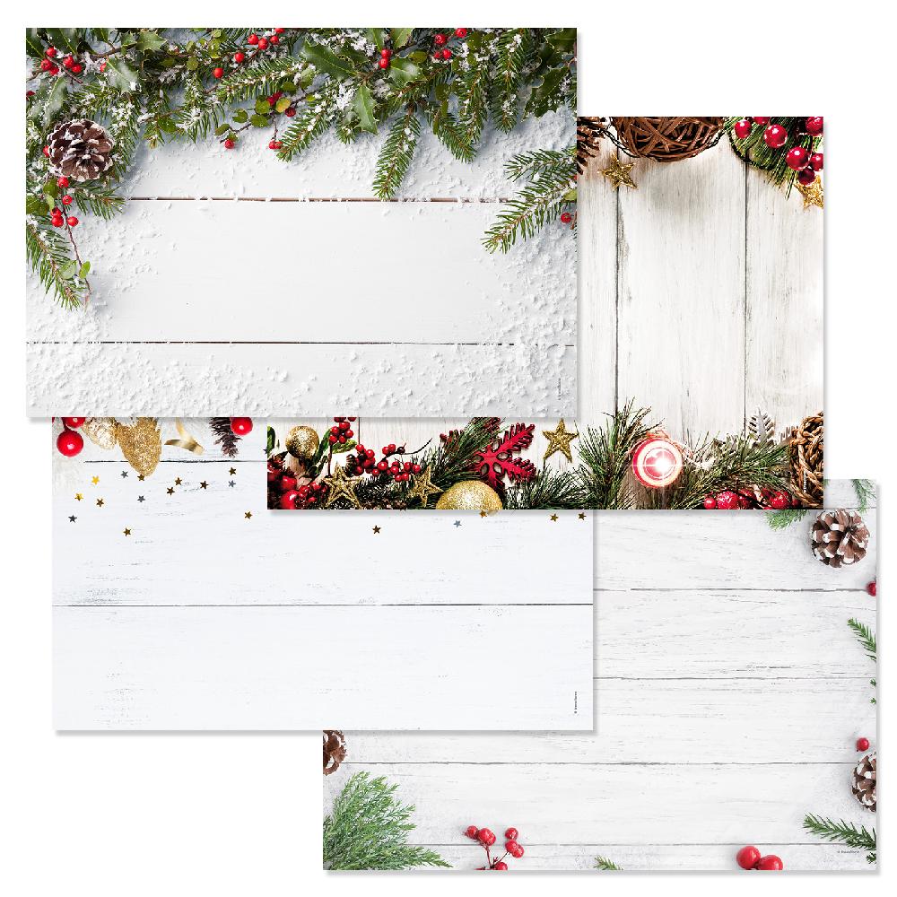 trendform Papiertischset WHITE CHRISTMAS 4 Sujets à 12 Blatt