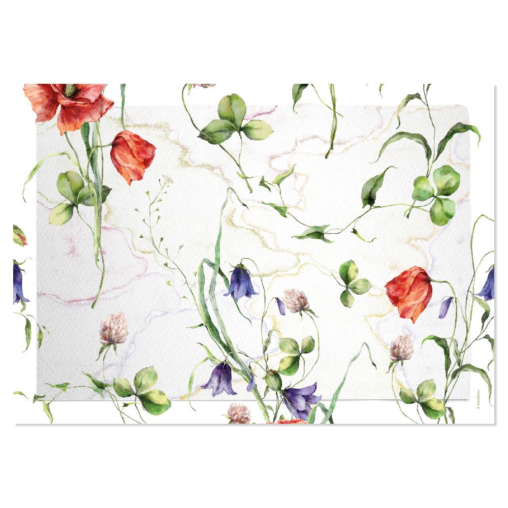 Trendform Papiertischset WILD FLOWER 4 Sujets à 12 Blatt