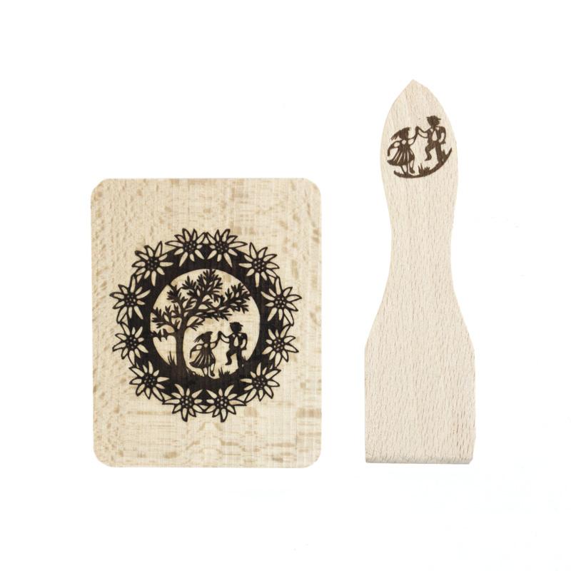 trendform Raclette Untersetzer/Schaber SWISS TRADITION 1 4er Set