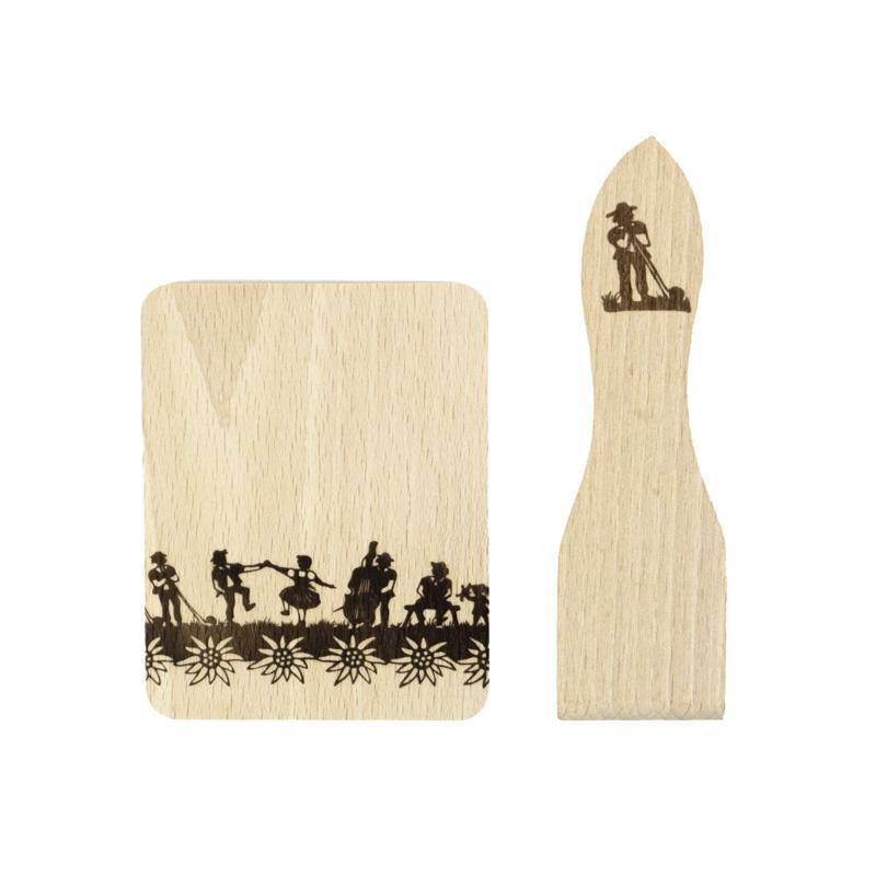 trendform Raclette Untersetzer/Schaber SWISS TRADITION 2 4er Set