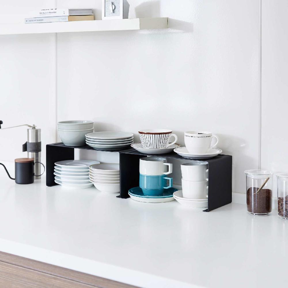 Trendform Schmales Stapelbares Küchenregal TOWER Schwarz