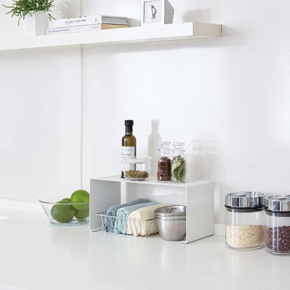Trendform Schmales Stapelbares Küchenregal TOWER Weiss