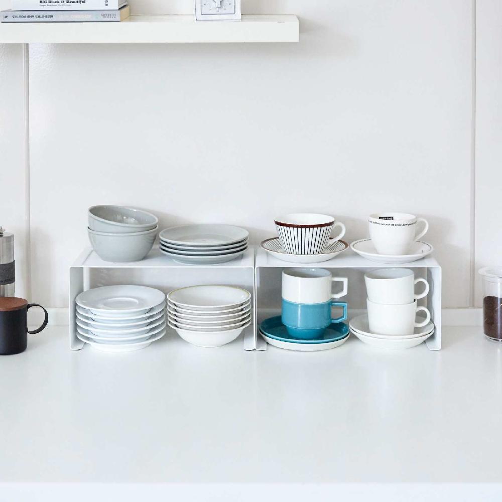 Trendform Schmales Stapelbares Küchenregal TOWER Weiss