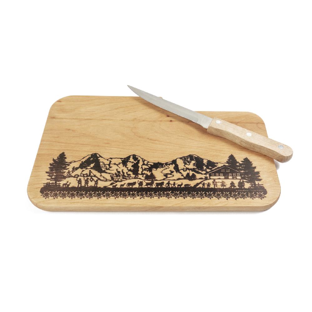 Trendform Schneidebrett SWISS TRADITION 2 Inkl. Messer