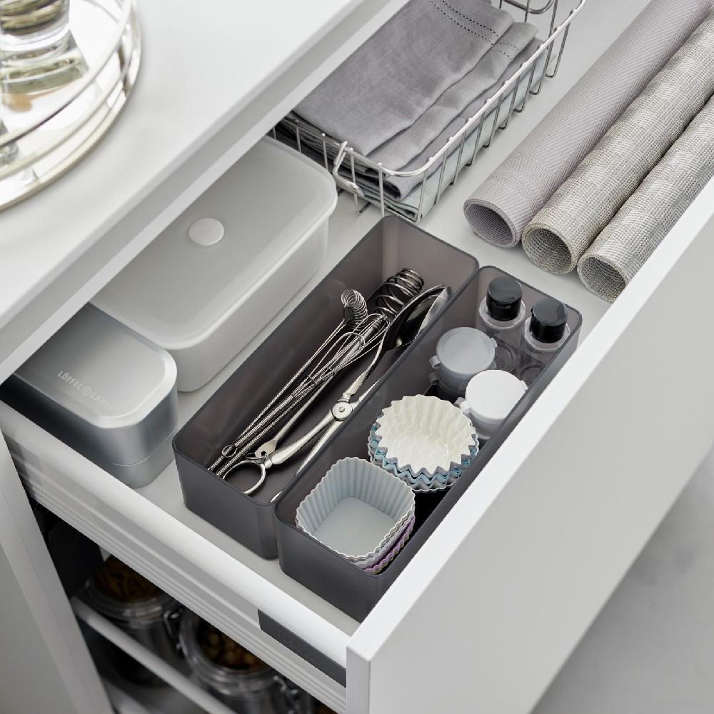 Trendform Schubladen Organizer L DEEP TOWER Schwarz 2er Set