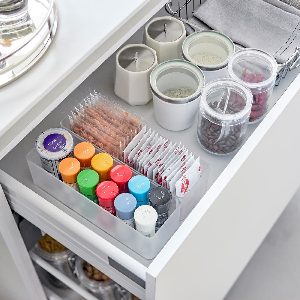 Trendform Schubladen Organizer L DEEP TOWER Weiss 2er Set