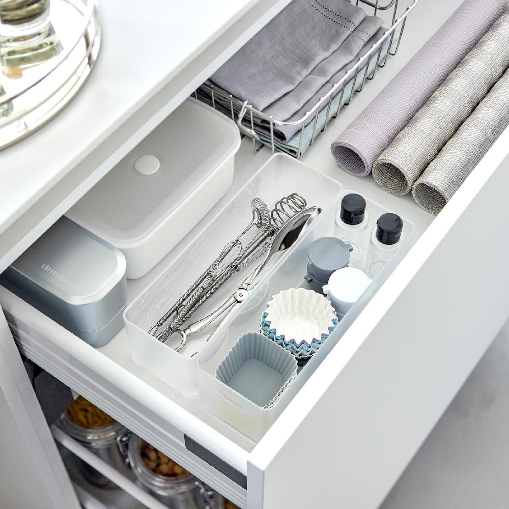 Trendform Schubladen Organizer L DEEP TOWER Weiss 2er Set