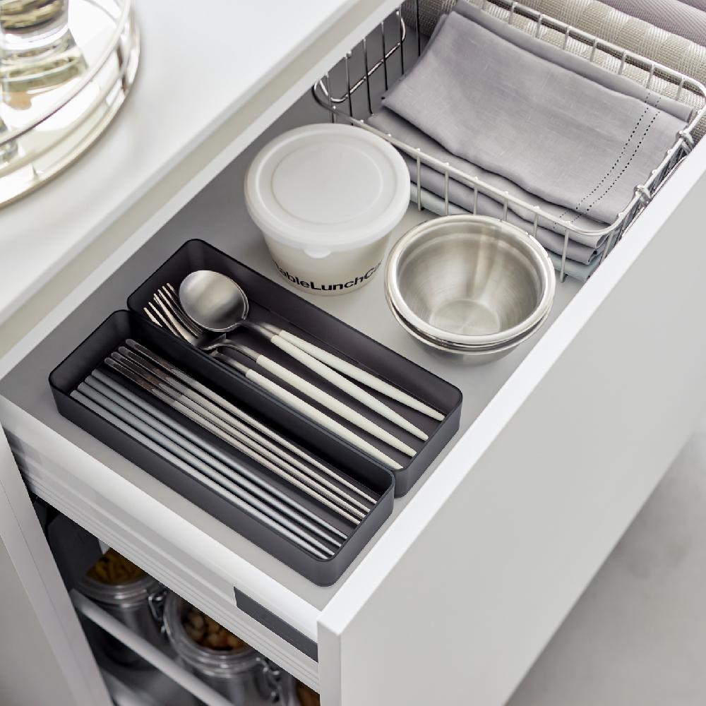 Trendform Schubladen Organizer L TOWER Schwarz 2er Set