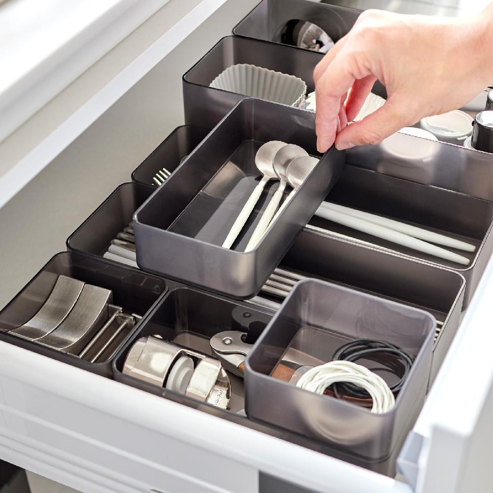 Trendform Schubladen Organizer M TOWER Schwarz 2er Set