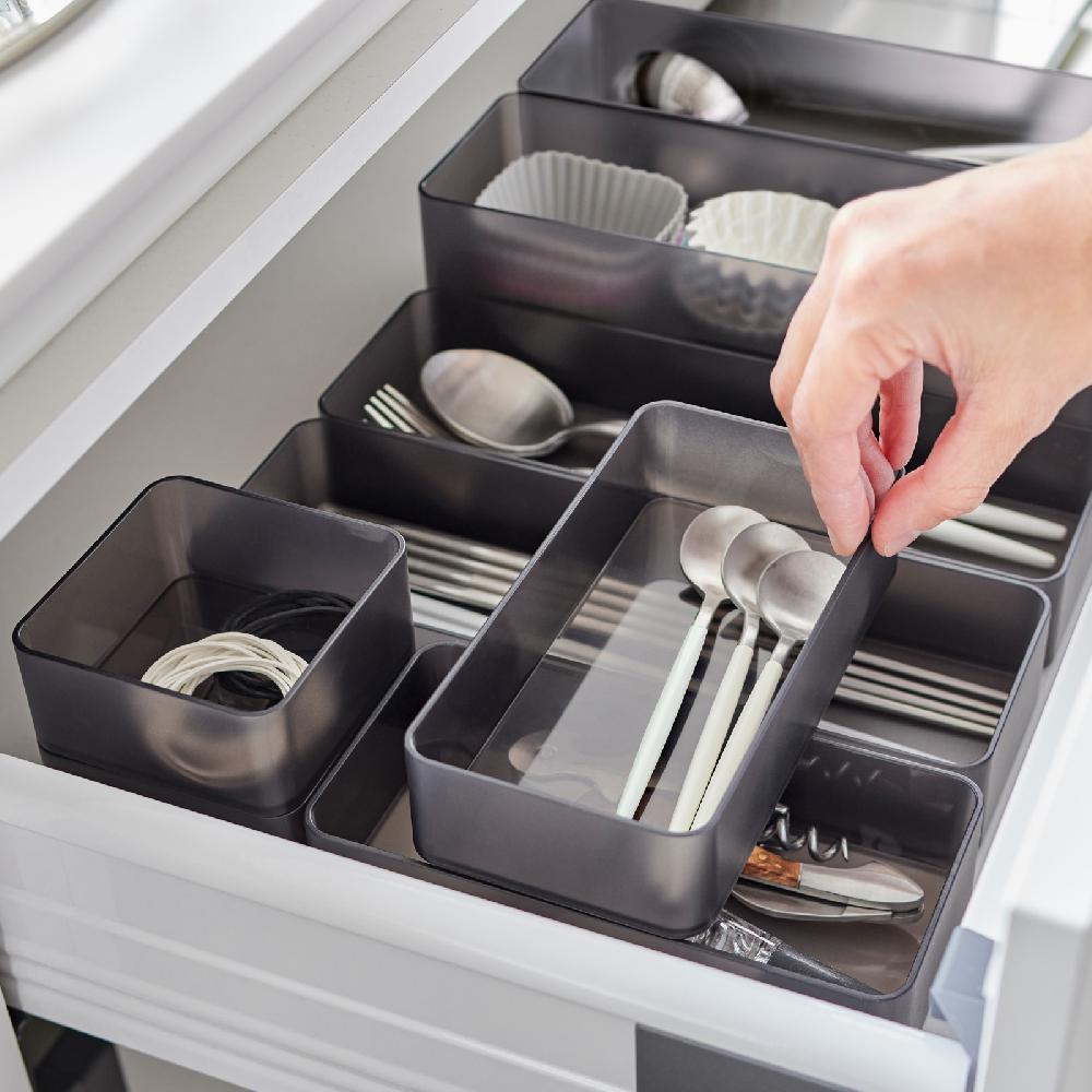 Trendform Schubladen Organizer M TOWER Schwarz 2er Set