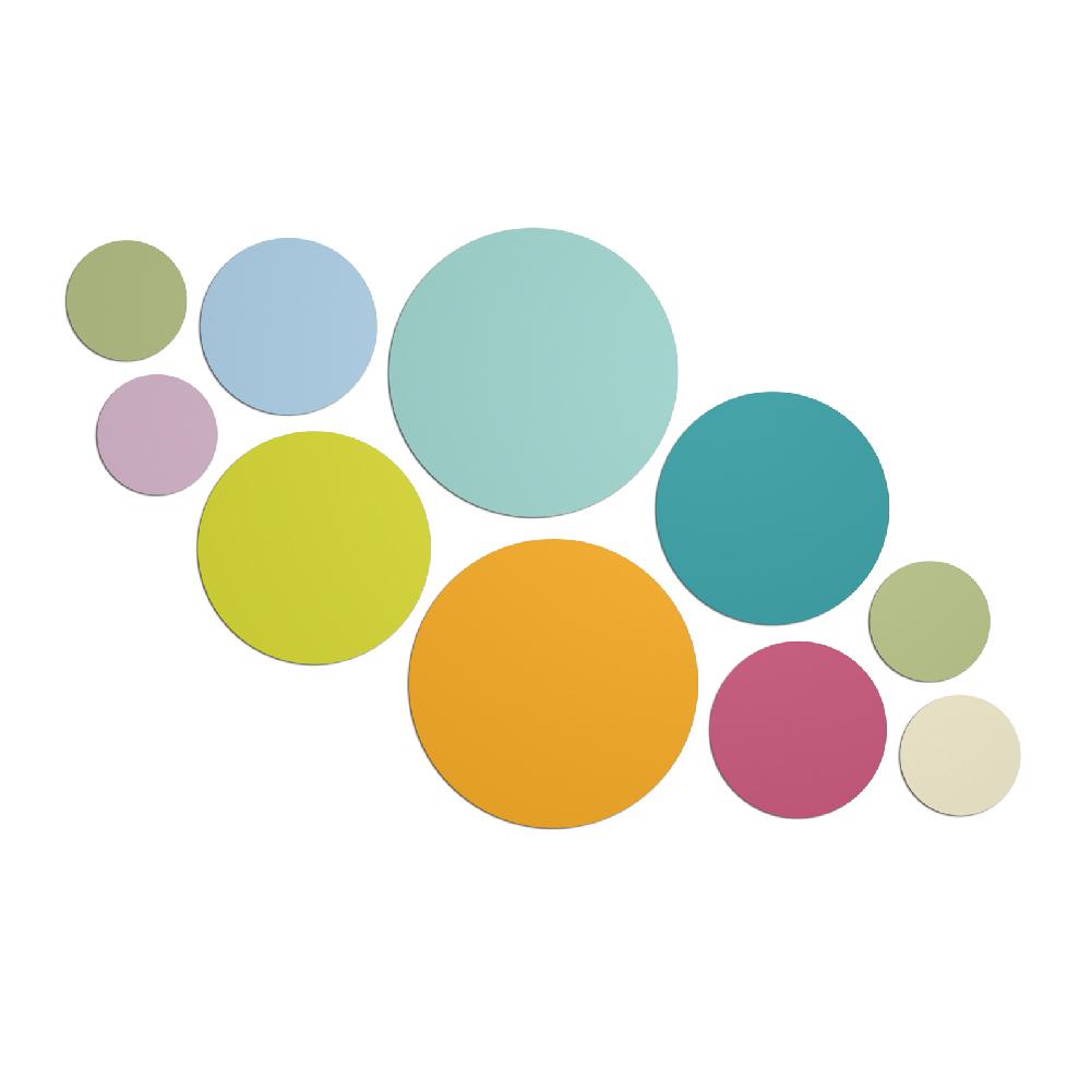 Trendform Selbstklebende Haftpunkte ELEMENT FLEX CIRCLE Für Magnete 10er Set Multicolor