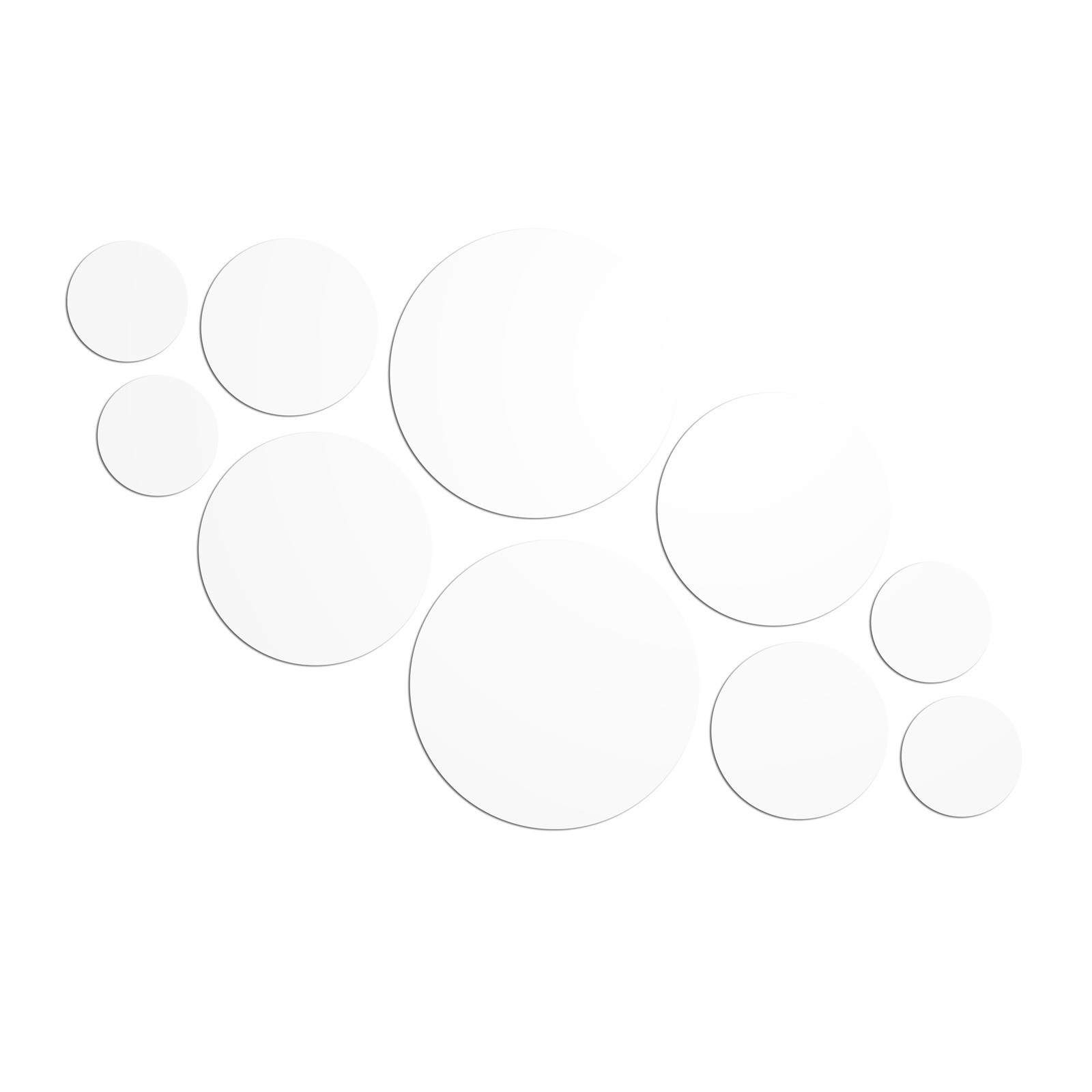 trendform Selbstklebende Haftpunkte ELEMENT FLEX CIRCLE für Magnete 10er Set weiss