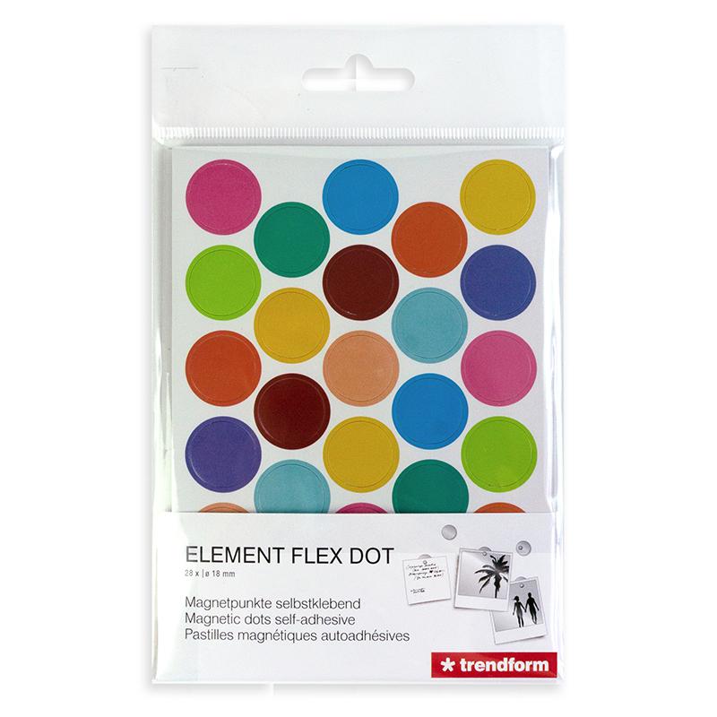 Trendform Selbstklebende Haftpunkte ELEMENT FLEX DOT Für Magnete 28er Set Multicolor