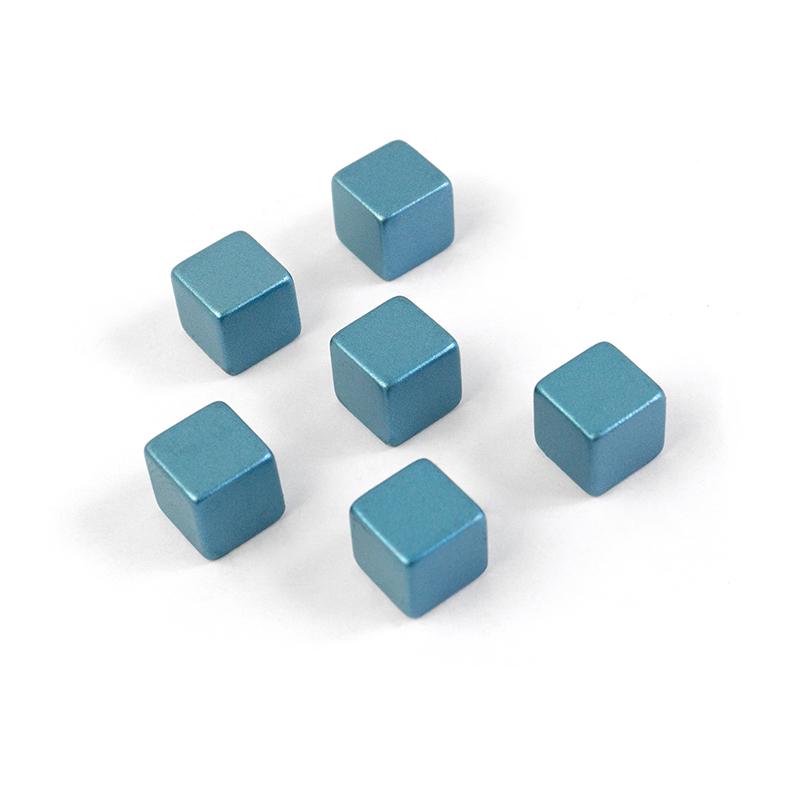 Trendform Superstrong Magnets CUBE MEDIUM 6er Set Blau