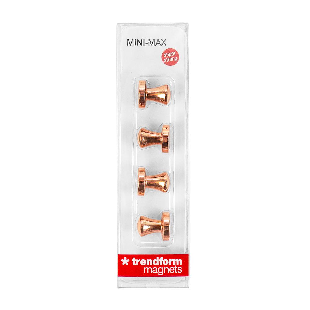 Trendform Superstrong Magnets MINI-MAX 4er Set Kupfer