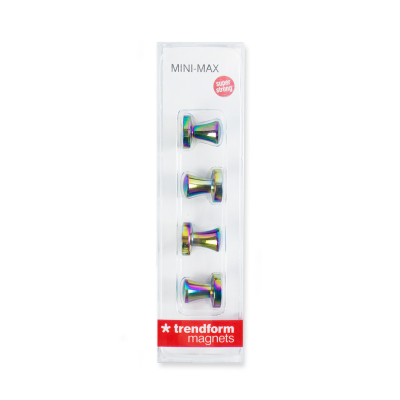 Trendform Superstrong Magnets MINI-MAX 4er Set Rainbow