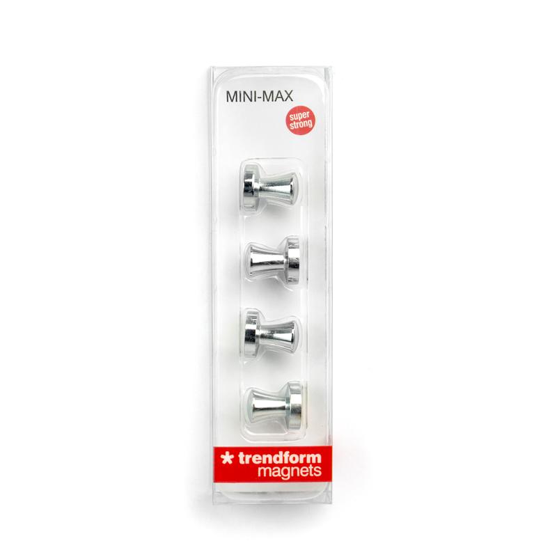 Trendform Superstrong Magnets MINI-MAX 4er Set Silber