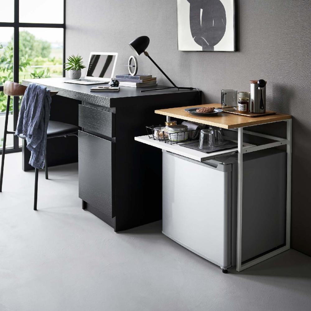 Trendform Tisch Mit Holzablage/Ausziehplatte TOWER Weiss