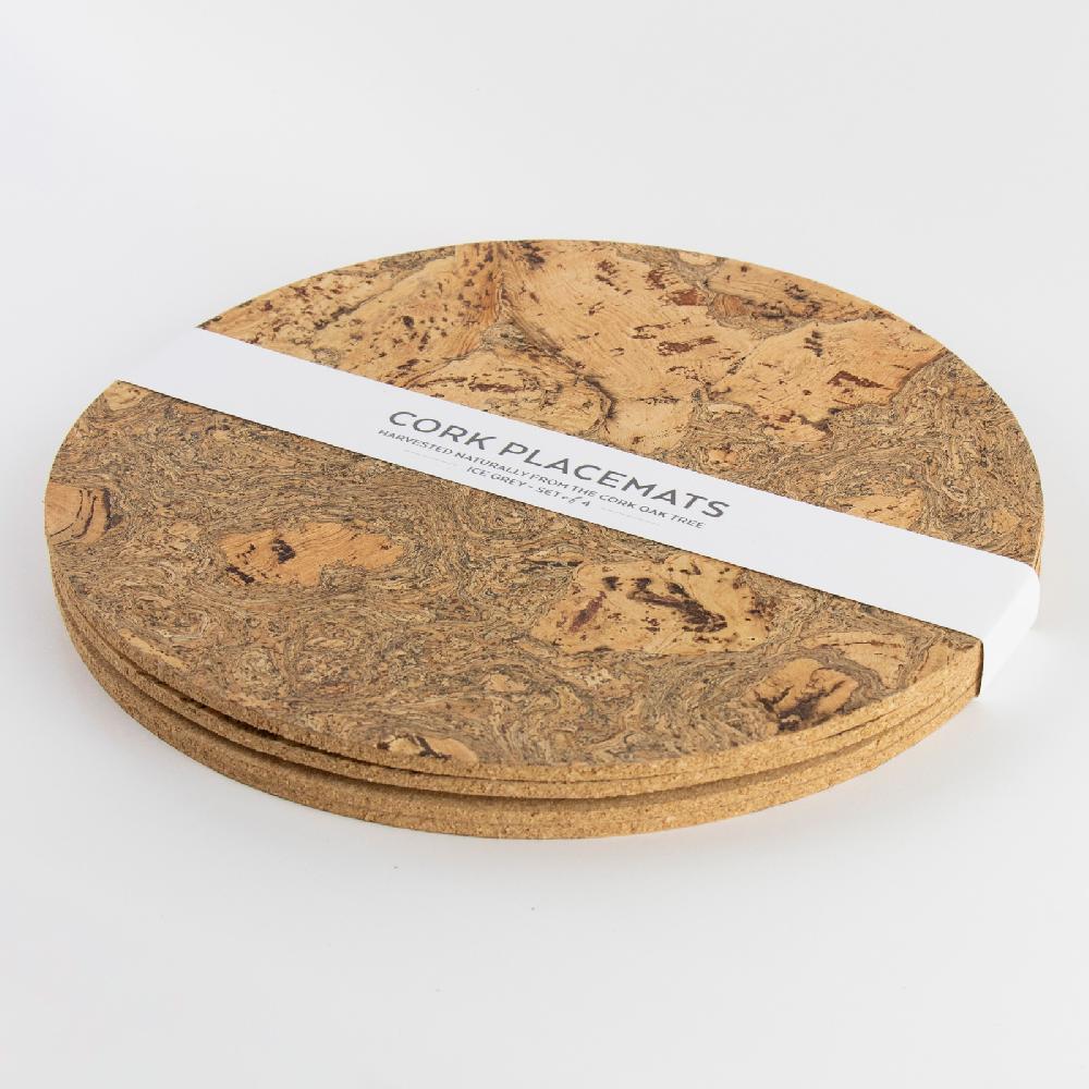 Trendform Tischset NATURAL CORK ROUND 4er Set Ø30cm